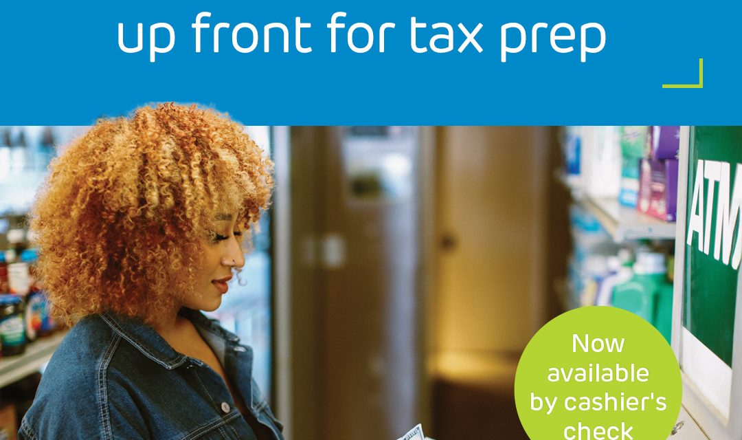 No Upfront Cost for your Tax Prep Fee